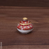 Marble Kumkum Holder - W3463 Kum Holders