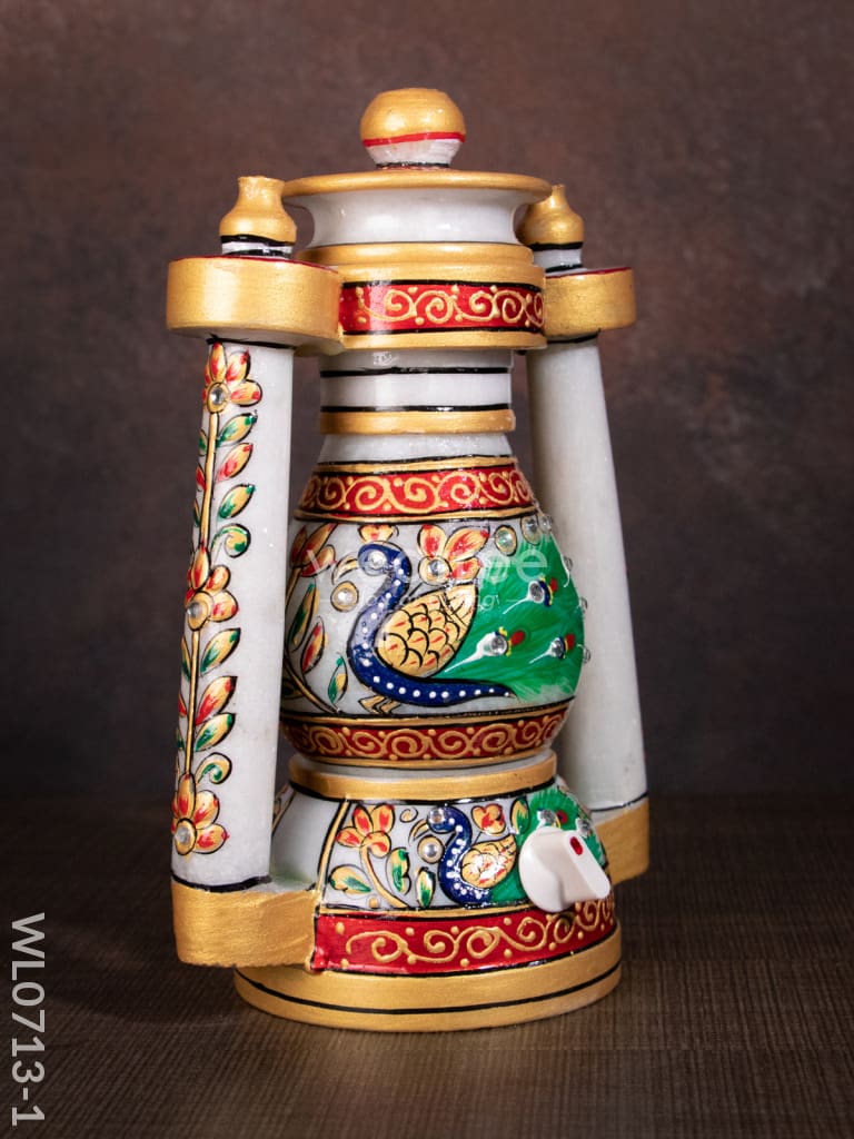 Marble Lantern 8 Inch - Wl0713 Decor