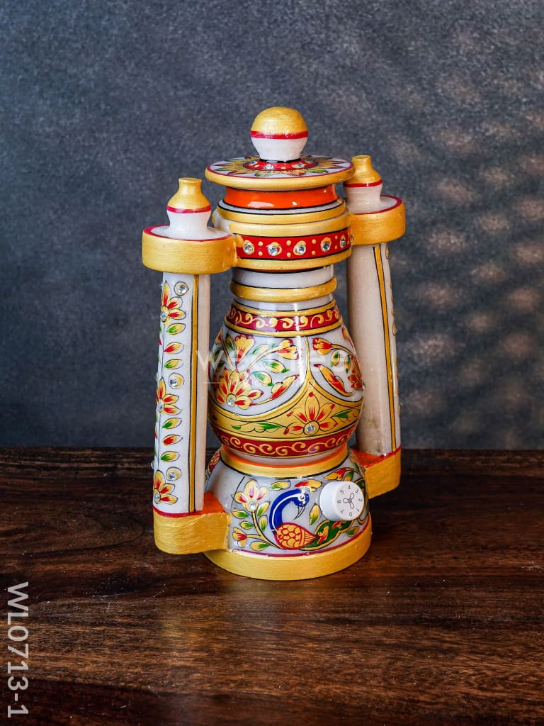 Marble Lantern 8 Inch - Wl0713 Decor