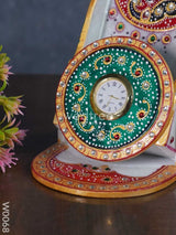 Marble Mobile Holder With Clock - W0068 Decor