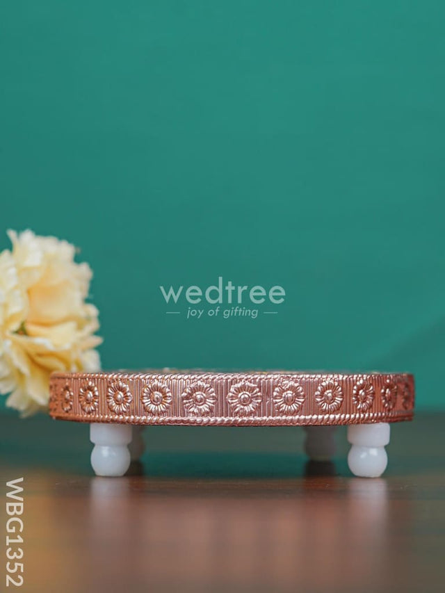 Meenakari Copper Manai - Wbg1352 Rg