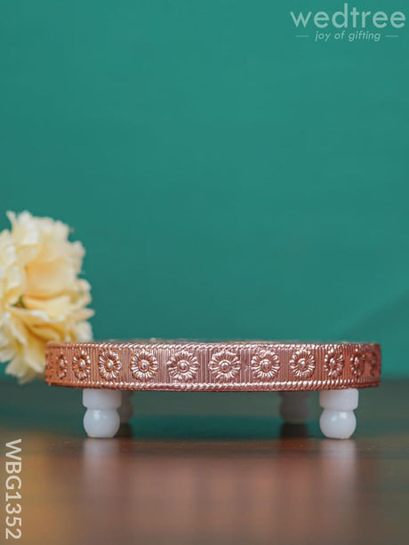 Meenakari Copper Manai - Wbg1352 Rg