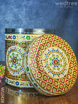 Meenakari Dabba 10 Inch - Wl0428 Containers