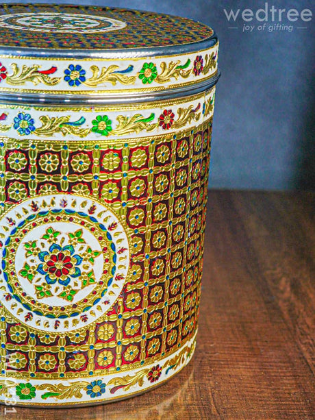 Meenakari Dabba 12 Inch - Wl0431 Containers