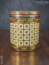 Minakari Dabba - 7 Inch- W2776 Meenakari Containers