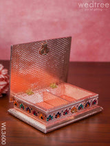 Meenakari Dry Fruit Box - Copper Finish Wl3600