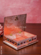 Meenakari Dry Fruit Box - Copper Finish Wl3600