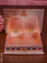 Meenakari Dry Fruit Box - Copper Finish Wl3600