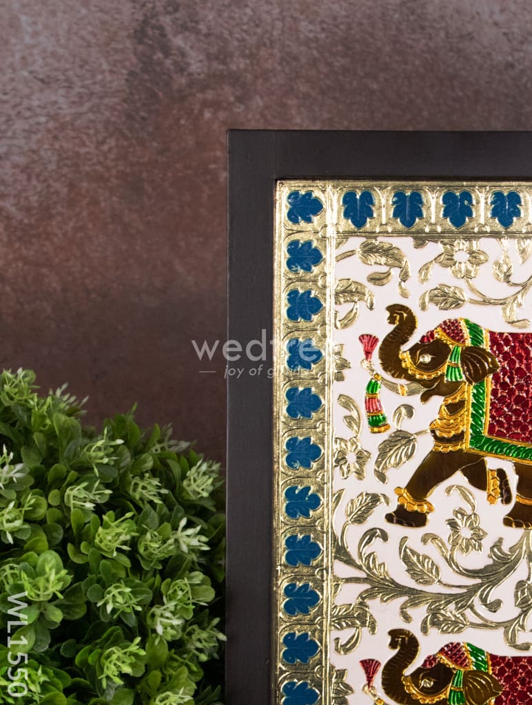 Meenakari Elephant Wall Hanging - Wl1550 Others