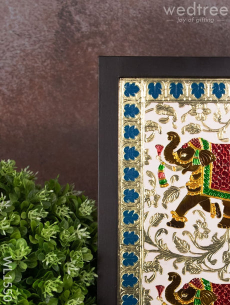 Meenakari Elephant Wall Hanging - Wl1550 Others