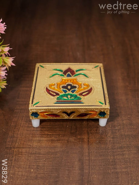 Meenakari Manai 4X4 -W3829 Pooja Utilities