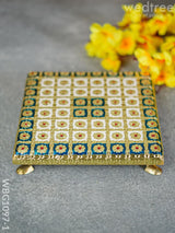 Meenakari Manai - 8X8 Inch Wbg1097 Blue