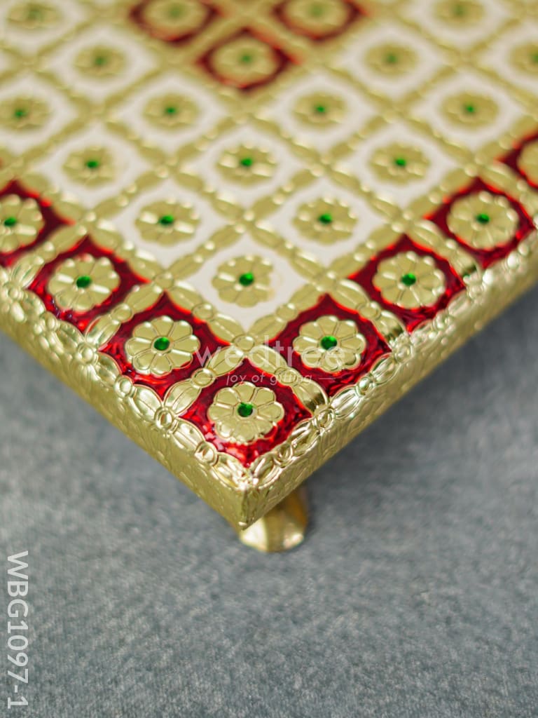 Meenakari Manai - 8X8 Inch Wbg1097