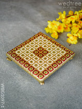 Meenakari Manai - 8X8 Inch Wbg1097