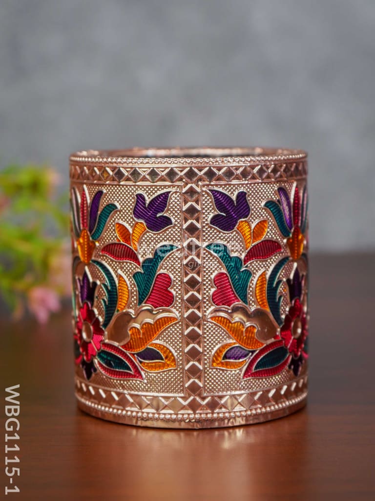 Pen Stand With Floral Design - Wbg1115