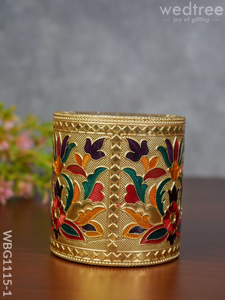 Pen Stand With Floral Design - Wbg1115