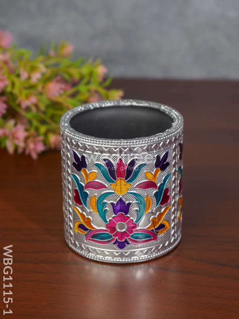 Pen Stand With Floral Design - Wbg1115