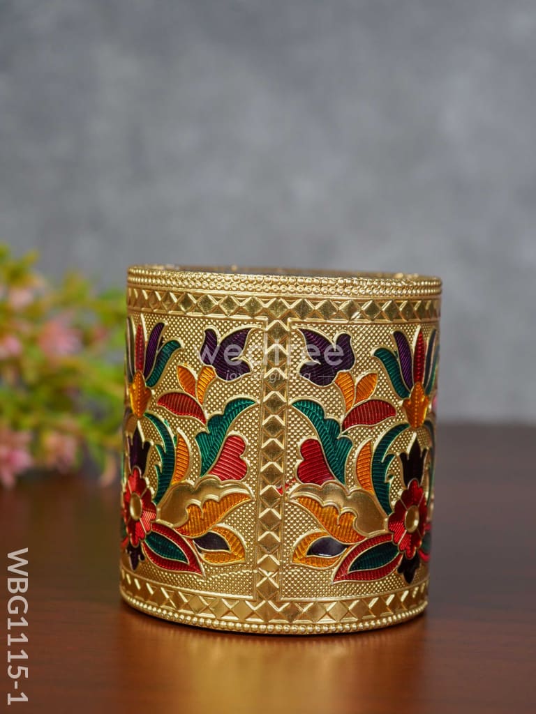 Pen Stand With Floral Design - Wbg1115