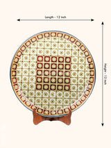 Meenakari Plate - 12 Inch Wl4641 Trays & Plates