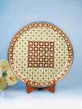 Meenakari Plate - 12 Inch Wl4641 Trays & Plates