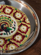 Meenakari Plate 6 Inch Special - W1569 Trays & Plates