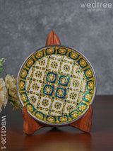 Meenakari Plate - Wbg1120 6 Inch Trays & Plates