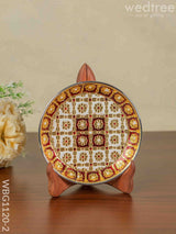 Meenakari Plate - Wbg1120 Trays & Plates