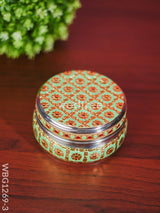 Meenakari Poori Box - Wbg1269 Pista Green Utensils