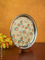 Meenakari Floral Round Plate - Wbg1374 Trays & Plates Rg