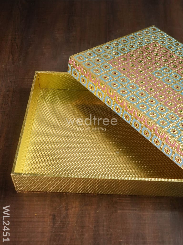 Meenakari Saree Box - Wl2451 Wedding Essentials