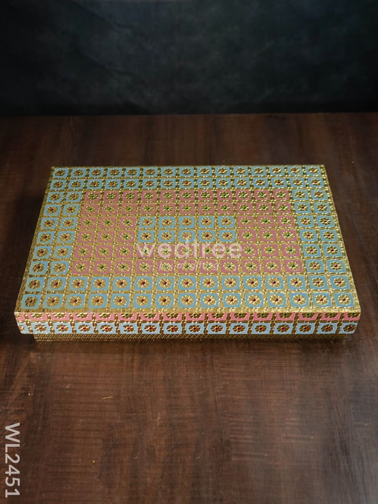 Meenakari Saree Box - Wl2451 Wedding Essentials