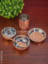 Meenakari Pooja Thali Set - Wl3862 Trays & Plates