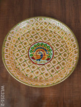 Meenakari Thambaalam Plate - Wl3251 14 Inch Trays & Plates