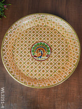 Meenakari Thambaalam Plate - Wl3251 17.5 Inch Trays & Plates