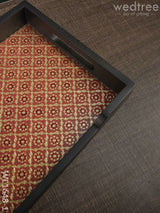 Meenakari Wooden - Rectange Tray (15X9) Wl1648 Trays & Plates