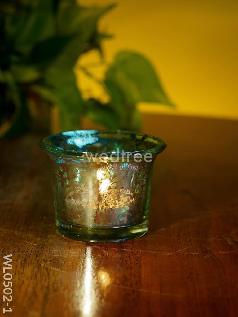 Mercury Glass T Light Holder 2.5 Inch - Set Of 4 Wl0502 Candles And Votives