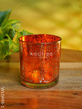 Mercury Glass T-Light Holder 3 Inches - Set Of 4 Candles And Votives