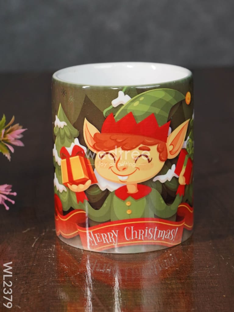 Merry Christmas Printed White Mug - Wl2379 Ceramics