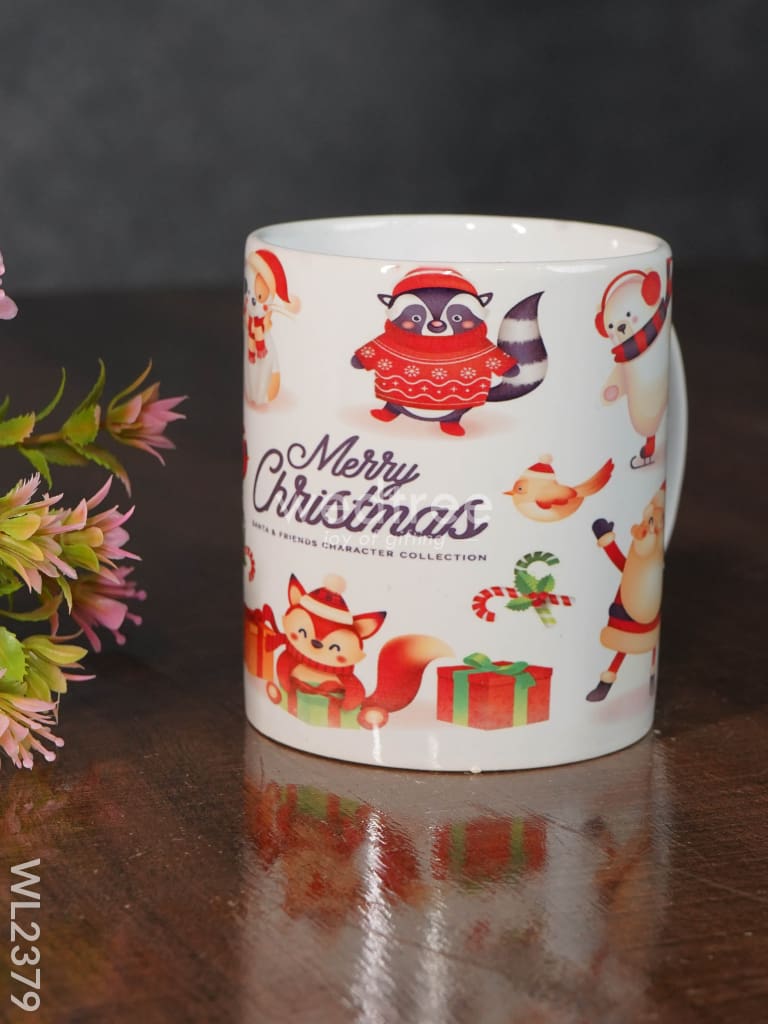 Merry Christmas Printed White Mug - Wl2379 Ceramics