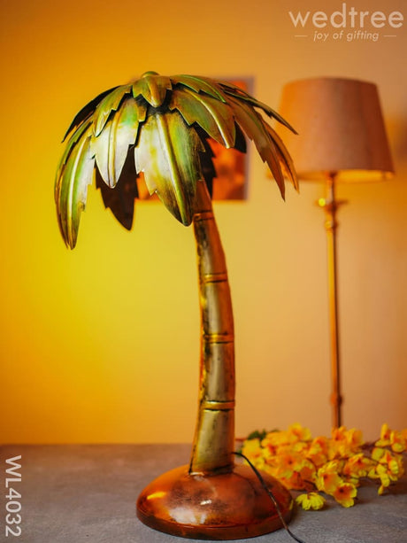 Metal Coconut Tree - Wl4032 Decor Showpiece