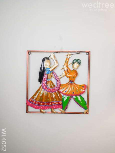 Metal Dancing Pair Wall Hanging - Wl4052 Decor Showpiece