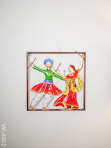 Metal Dancing Pair Wall Hanging - Wl4052 Decor Showpiece