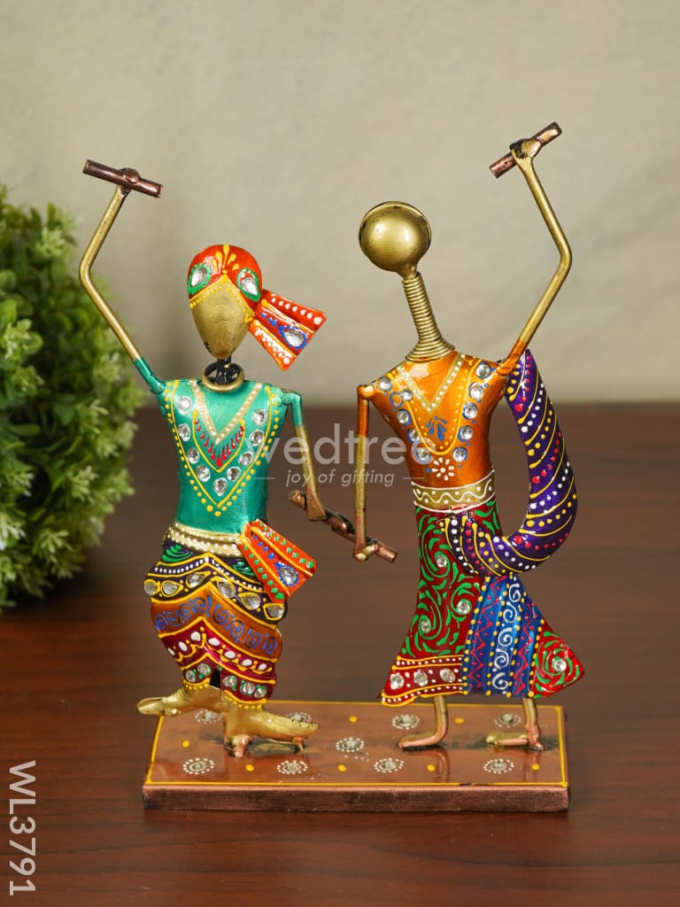 Metal Hand Painted Musician - Wl3791 Decor Showpiece