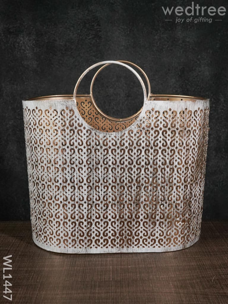 Metal Décor Basket - Large Wl1447 Decor Utility