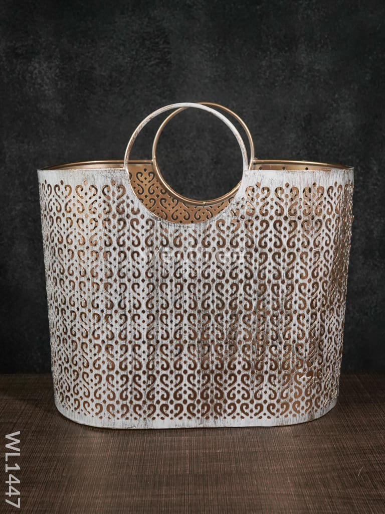 Metal Décor Basket - Large Wl1447 Decor Utility