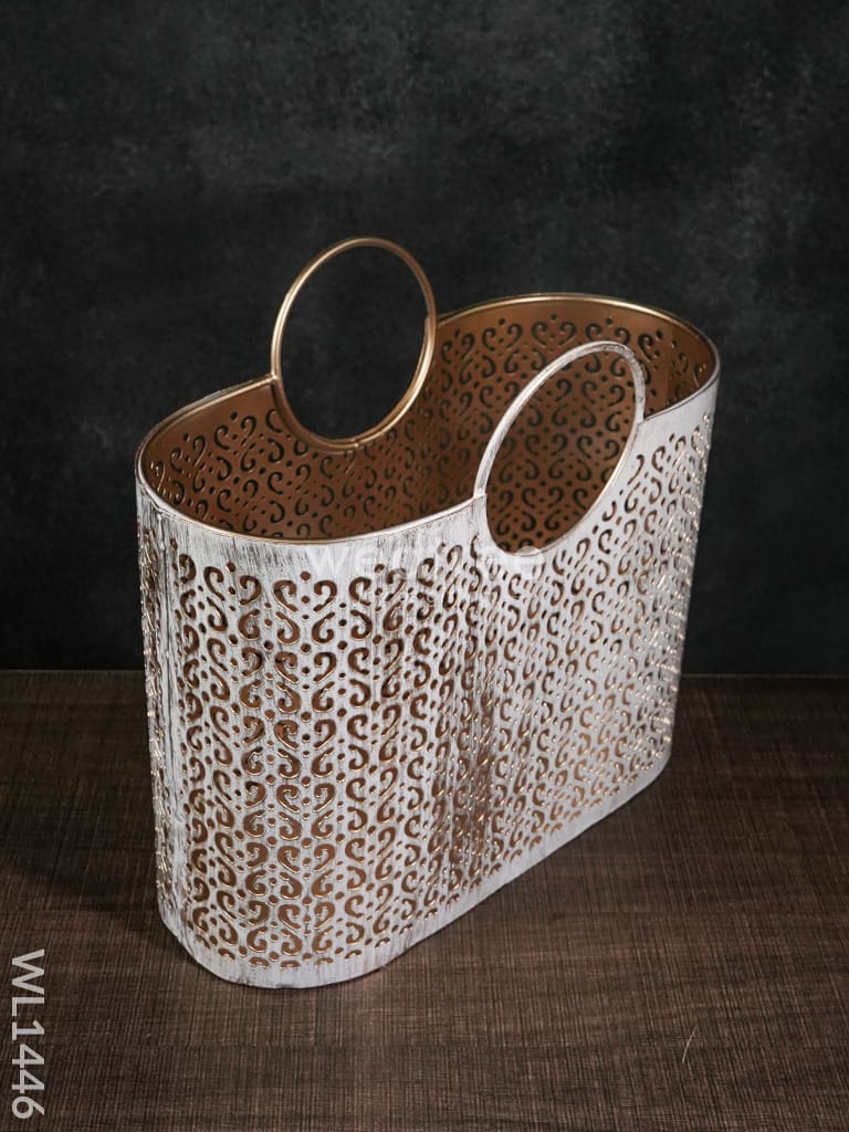 Metal Décor Basket -Small - Wl1446 Decor Utility