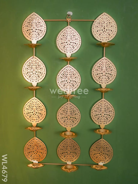 Metal Decor Diya Holder - Wl4679 Hanging