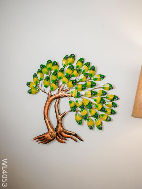 Metal Decor Tree With Leaves - Wl4053 Showpiece