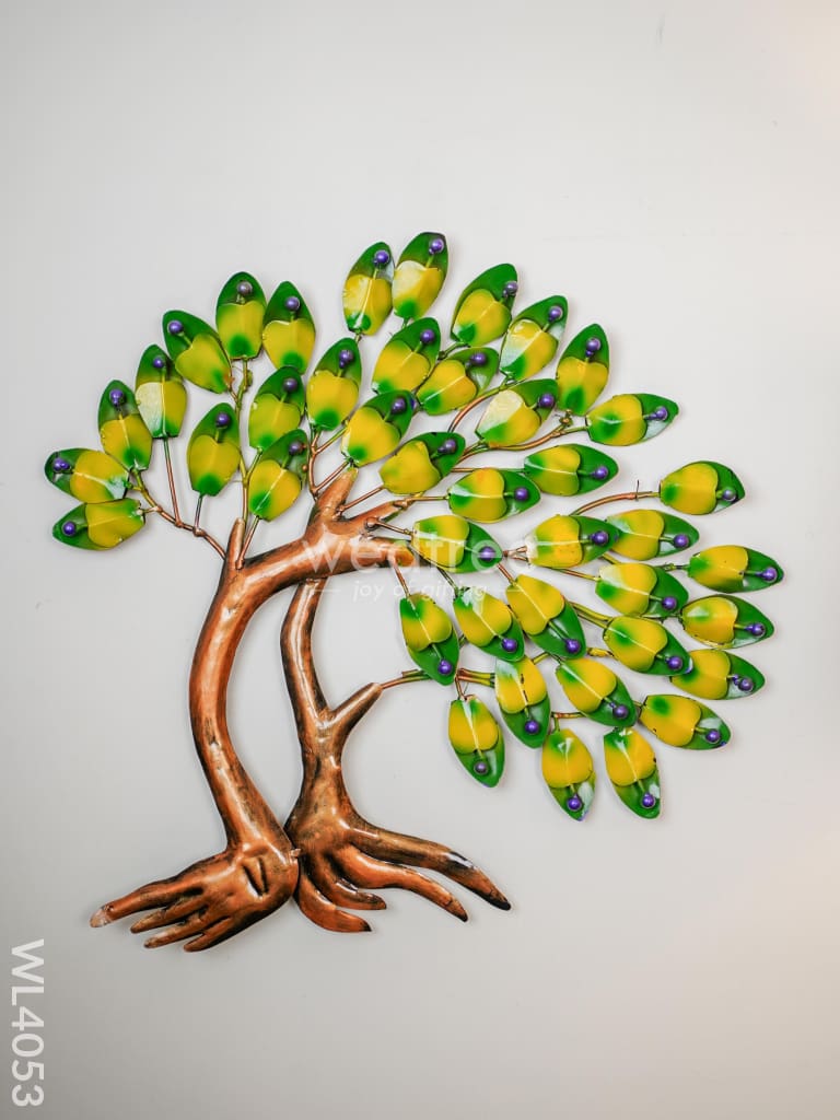 Metal Decor Tree With Leaves - Wl4053 Showpiece