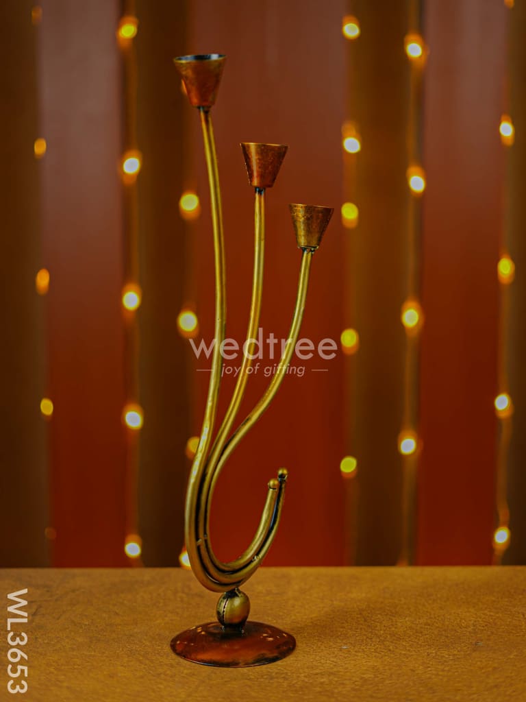 Metal Decorative Candle Holder - Wl3653 Decor Utility